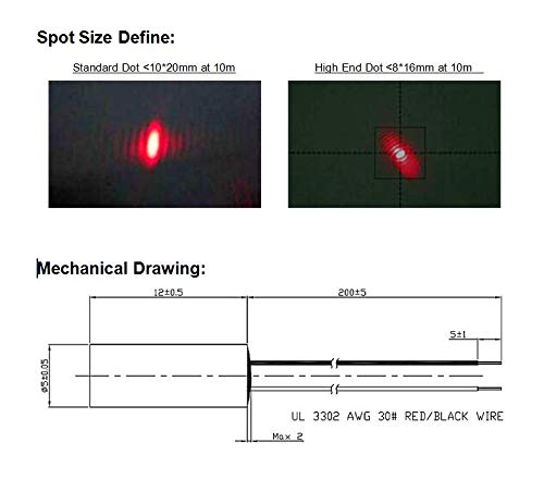 650nm Red Dot Laser Diode Module X46728