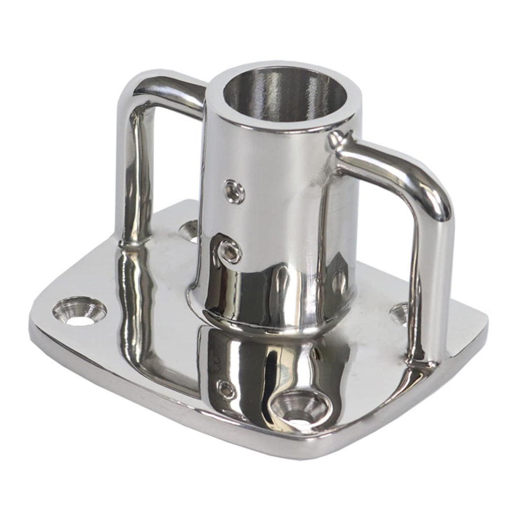 2pcs Stainless Steel Flag Pole Socket Base T246