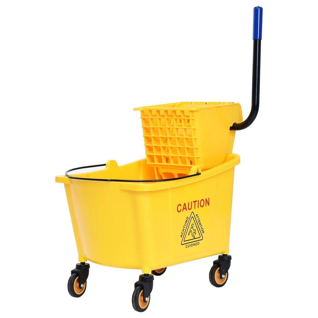 Yellow 35 Quart Side Press Mop Bucket Z470