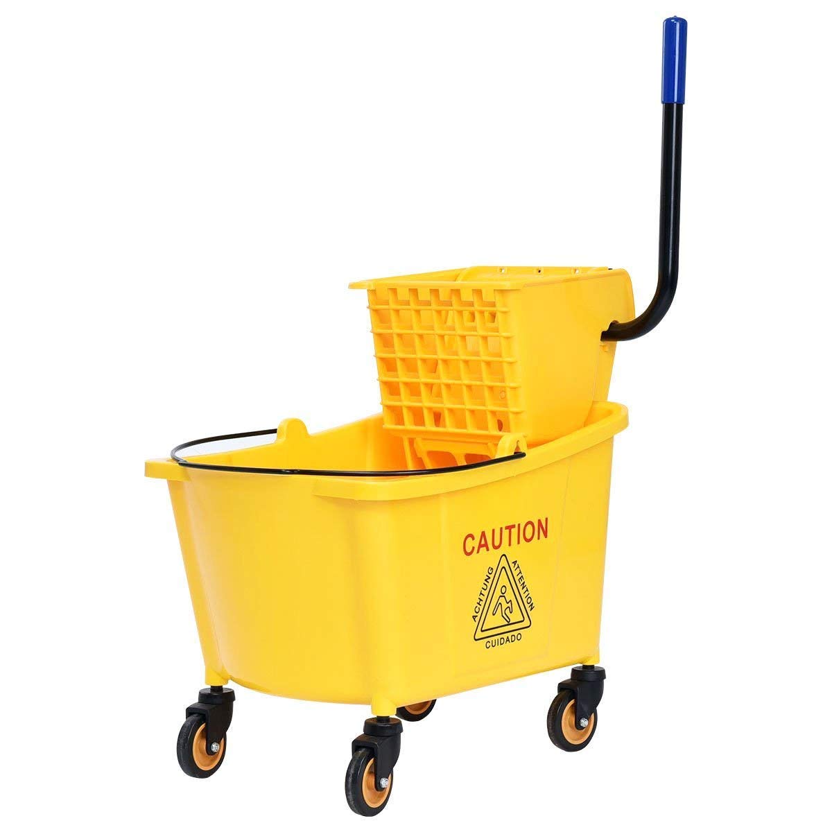 Yellow 35 Quart Side Press Mop Bucket Z470
