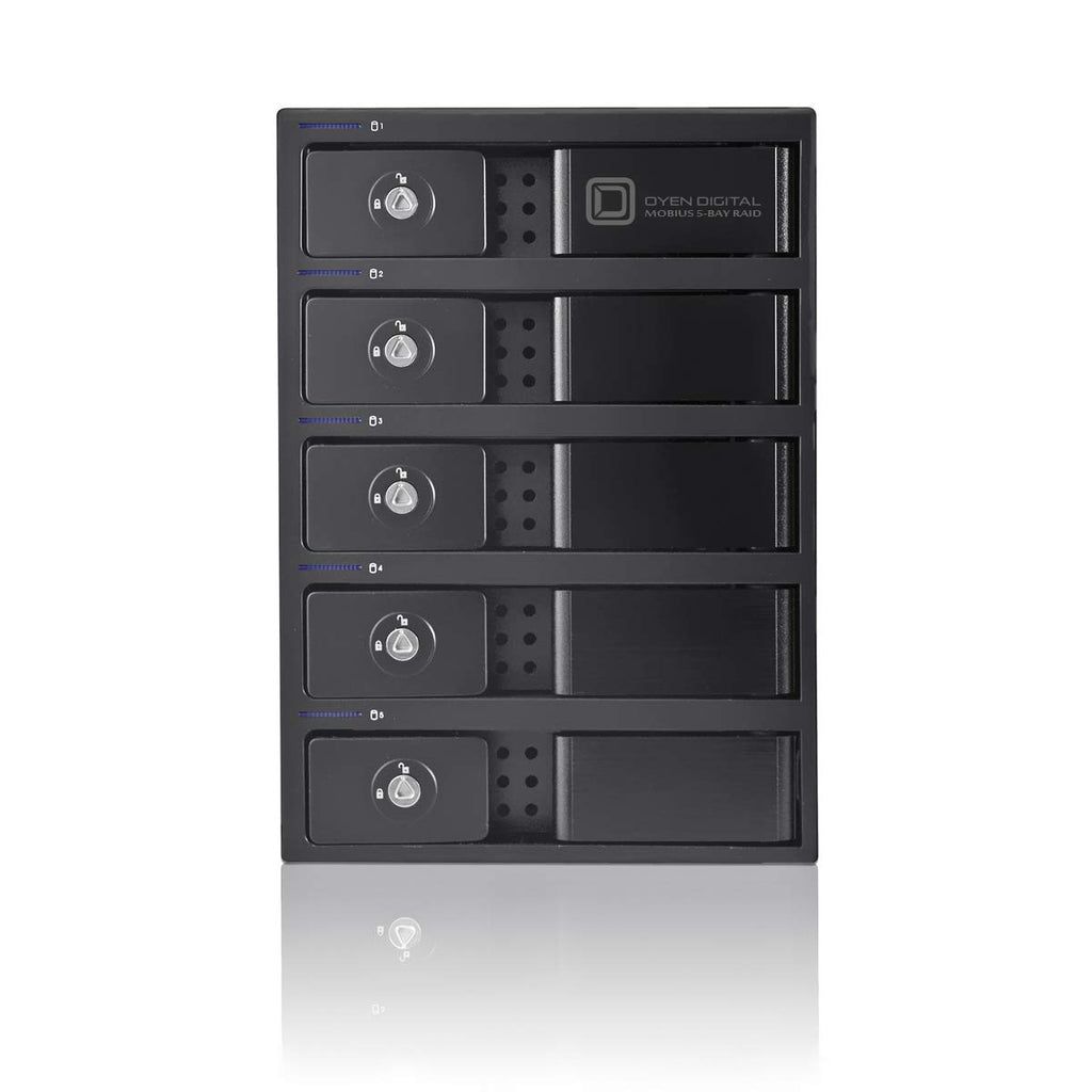 Black 5-Bay Raid Hard Drive Enclosure M733594