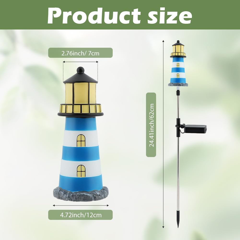 2 Pack 7 Color Changing Solar Garden Stake Lights U3818