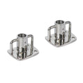 2pcs Stainless Steel Flag Pole Socket Base T246