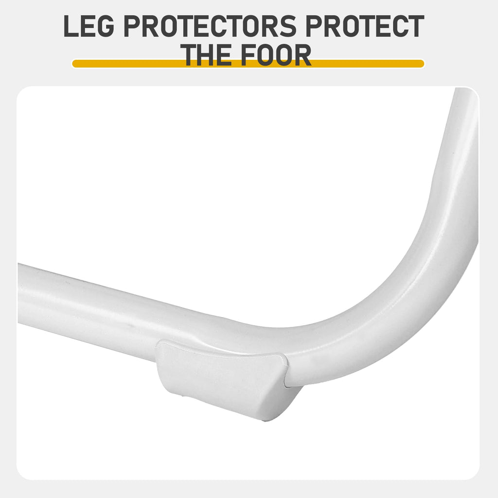 White Plastic Folding Chairs, 10 Pack Steel Frame E62303
