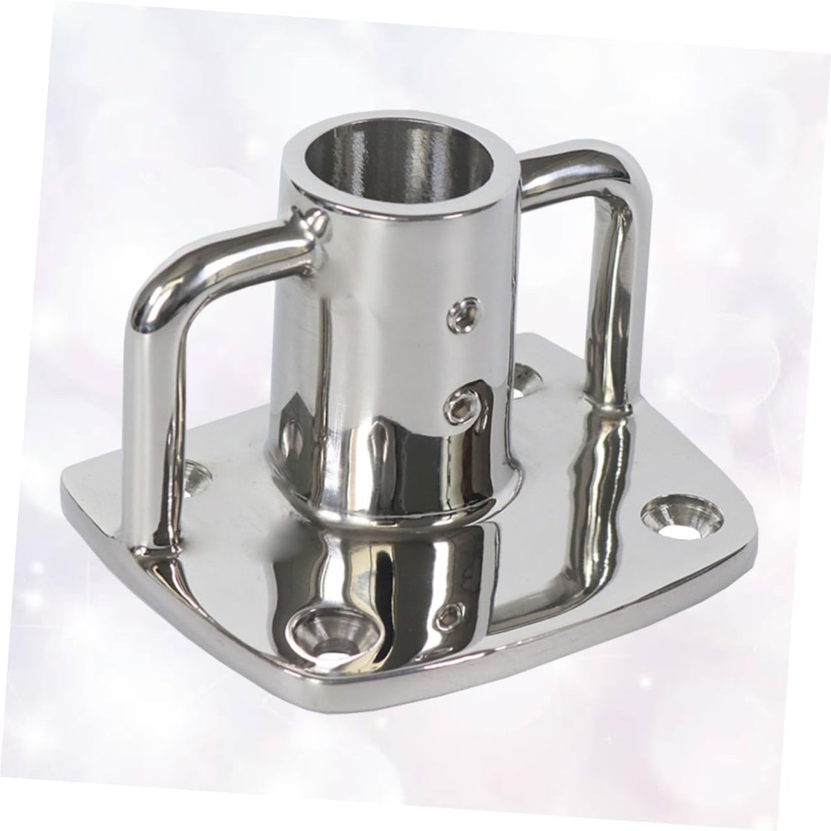 2pcs Stainless Steel Flag Pole Socket Base T246