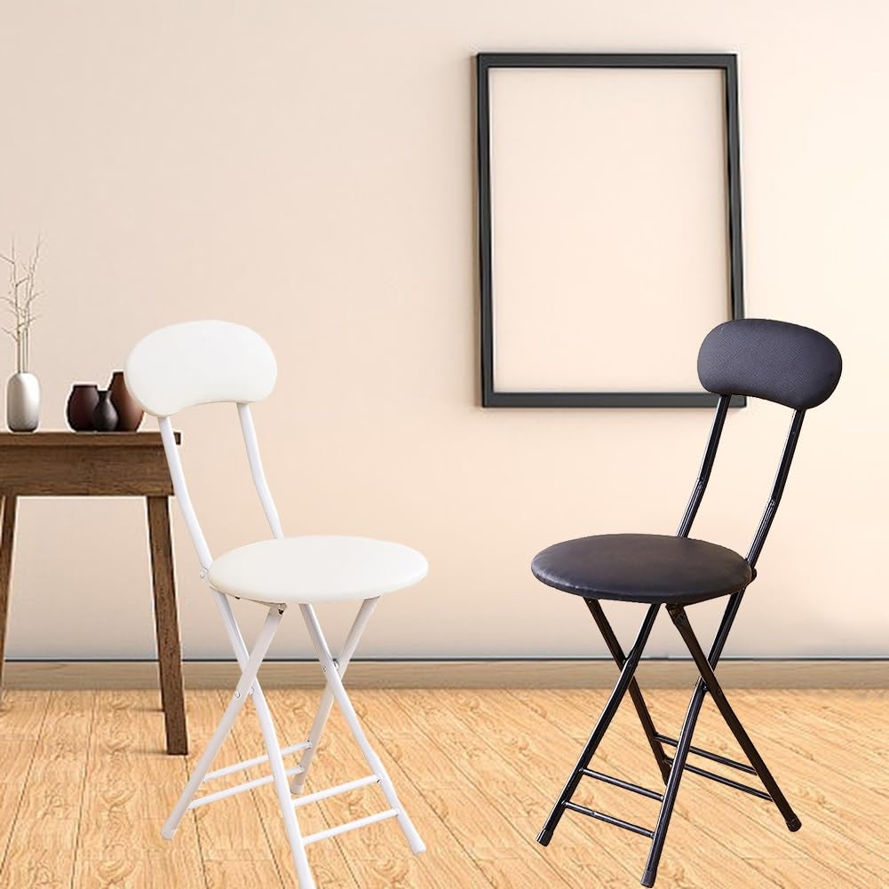 18 Inch Folding Bar Stool with Backrest H333