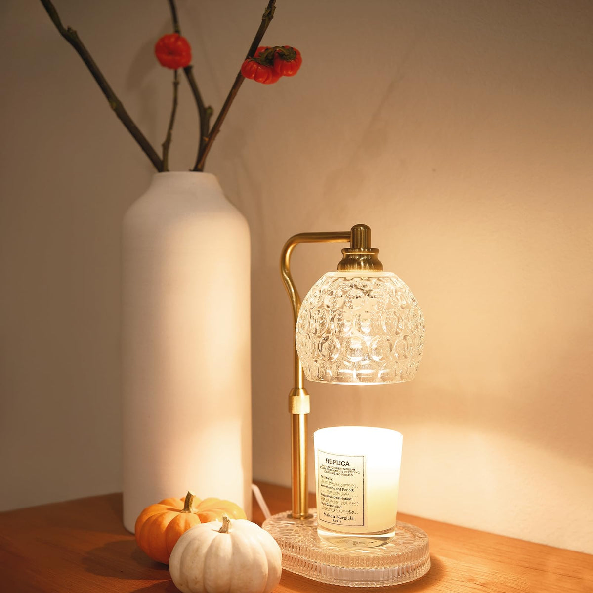 Candle Warmer Lamp with Timer & Dimmer, Height Adjustable F7567