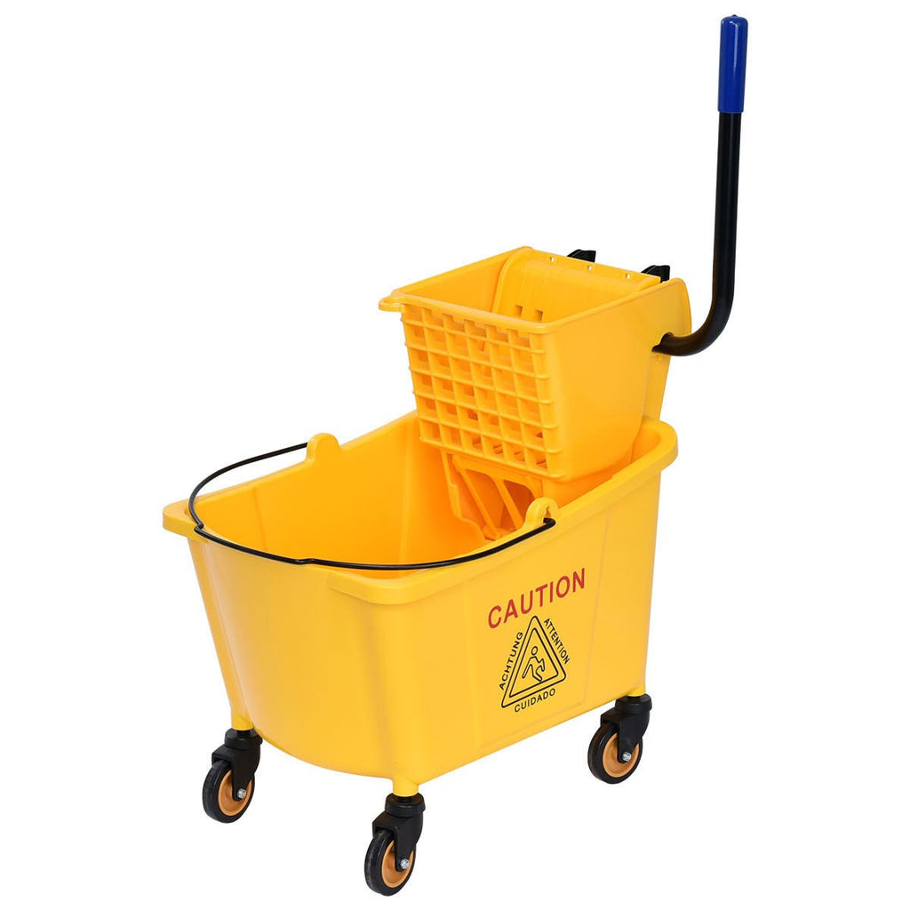 Yellow 35 Quart Side Press Mop Bucket Z470
