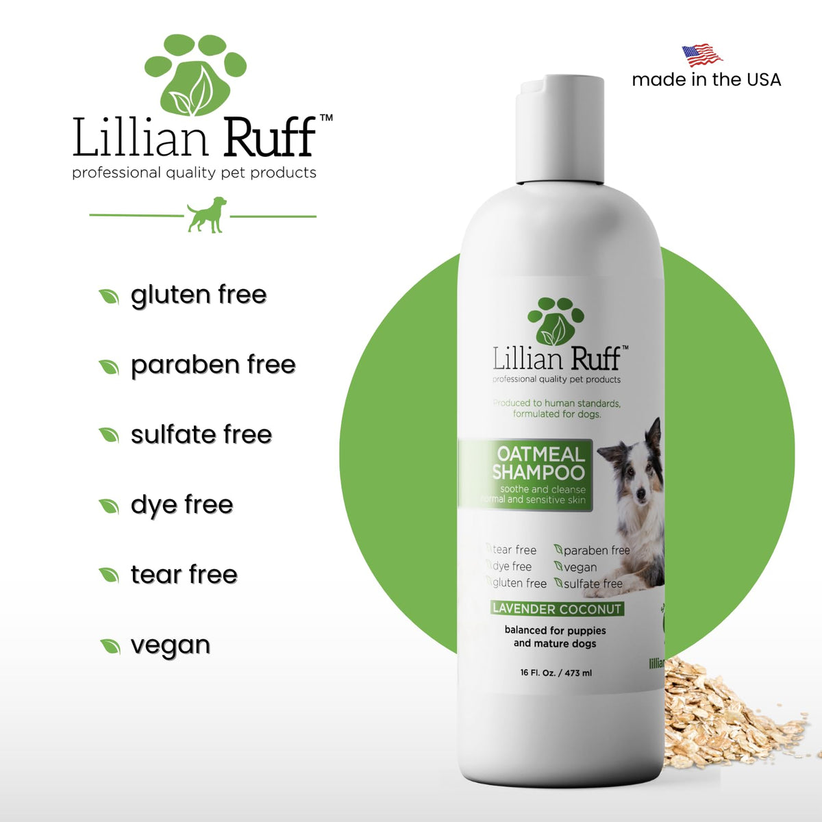 Oatmeal Dog Shampoo 16oz S376