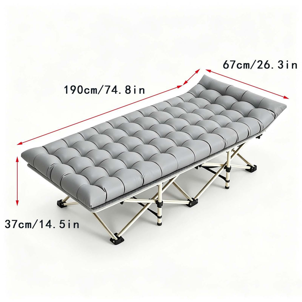 Portable Foldable Sleeping Cot with Padded Mat K69439