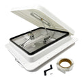 14" RV Roof Vent with 12V Fan, White H51752