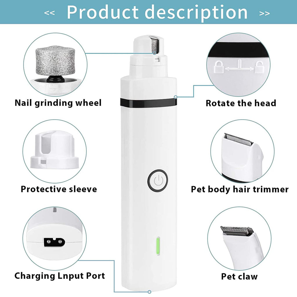 Electric Dog Clippers and Nail Grinder Grooming Kit Q155