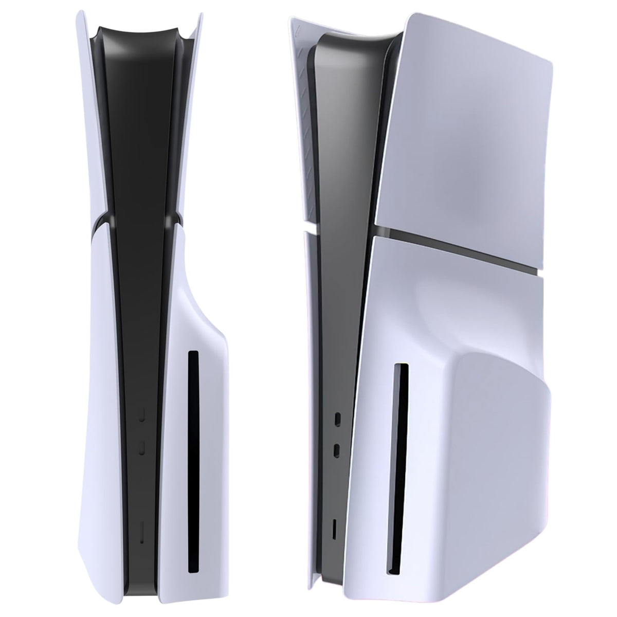 White PS5 Slim Disc Edition Face Plates W156