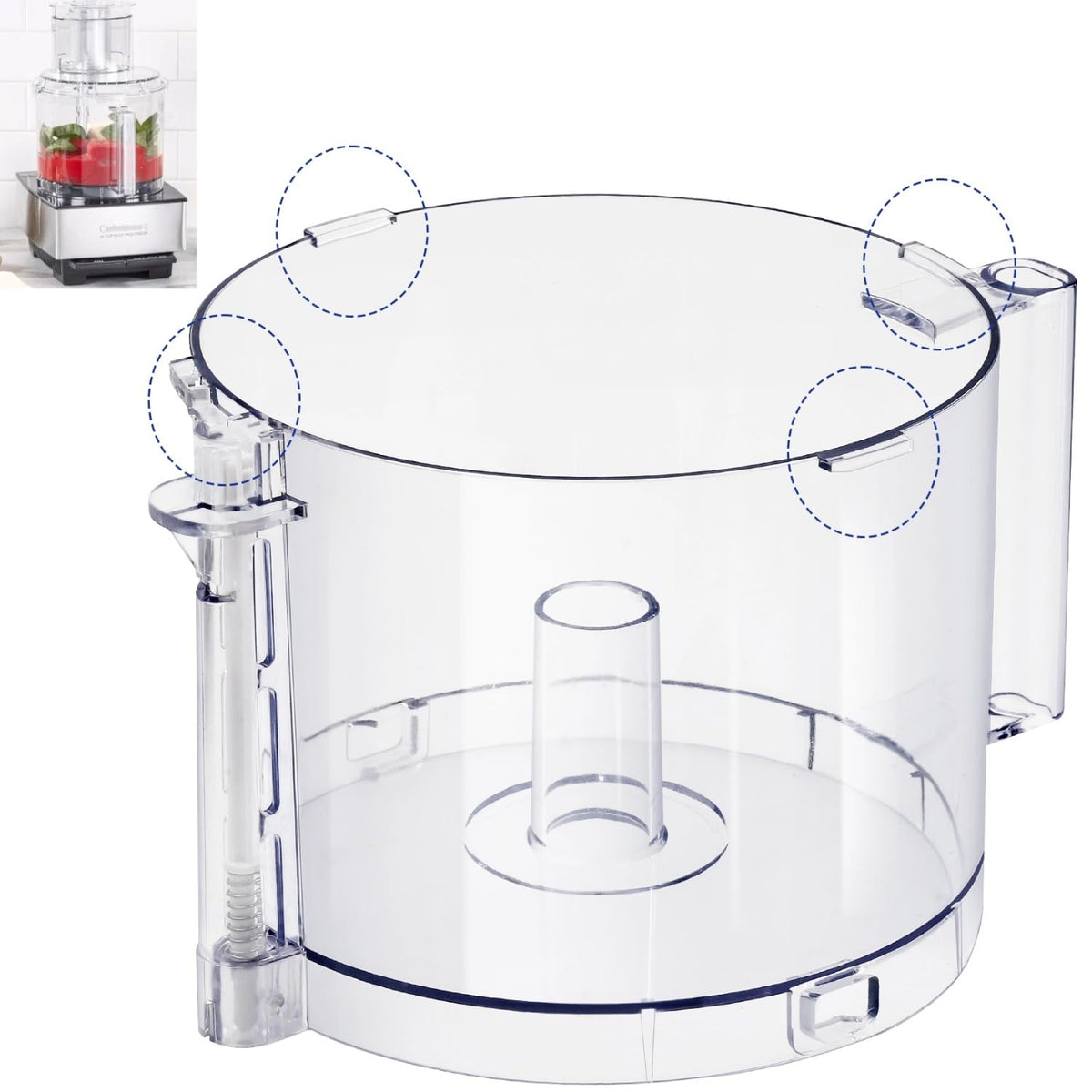 14-Cup Food Processor Work Bowl Replacement with Handle B17372