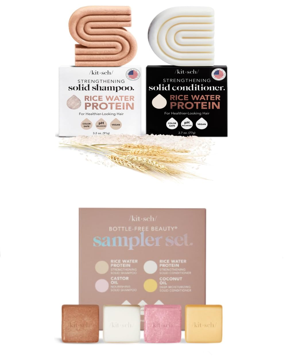 4pc Rice Water Shampoo and Conditioner Set J927730