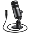 XLR Podcast Microphone, Cardioid Dynamic Metal Desk Mic R1864