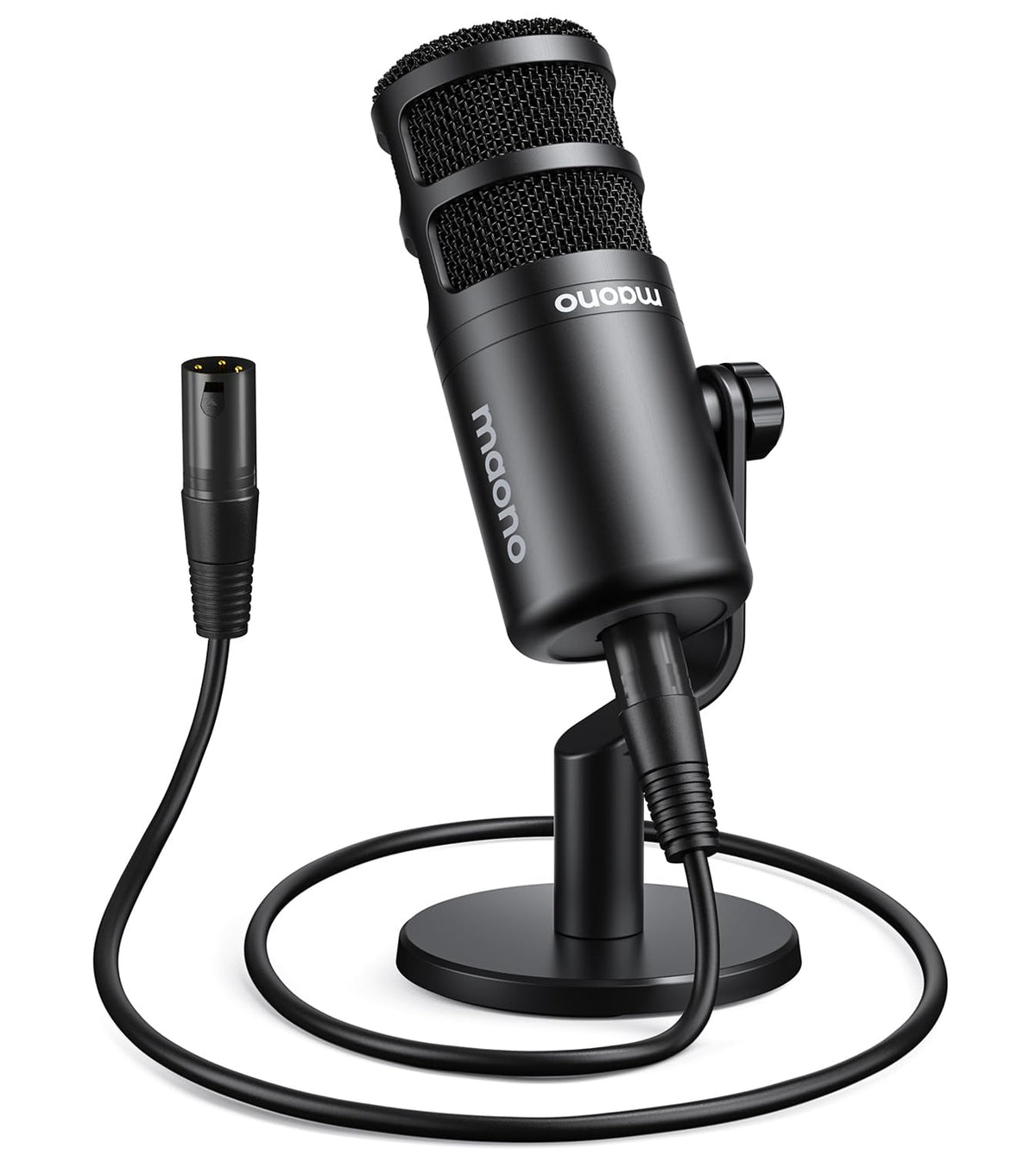 XLR Podcast Microphone, Cardioid Dynamic Metal Desk Mic R1864