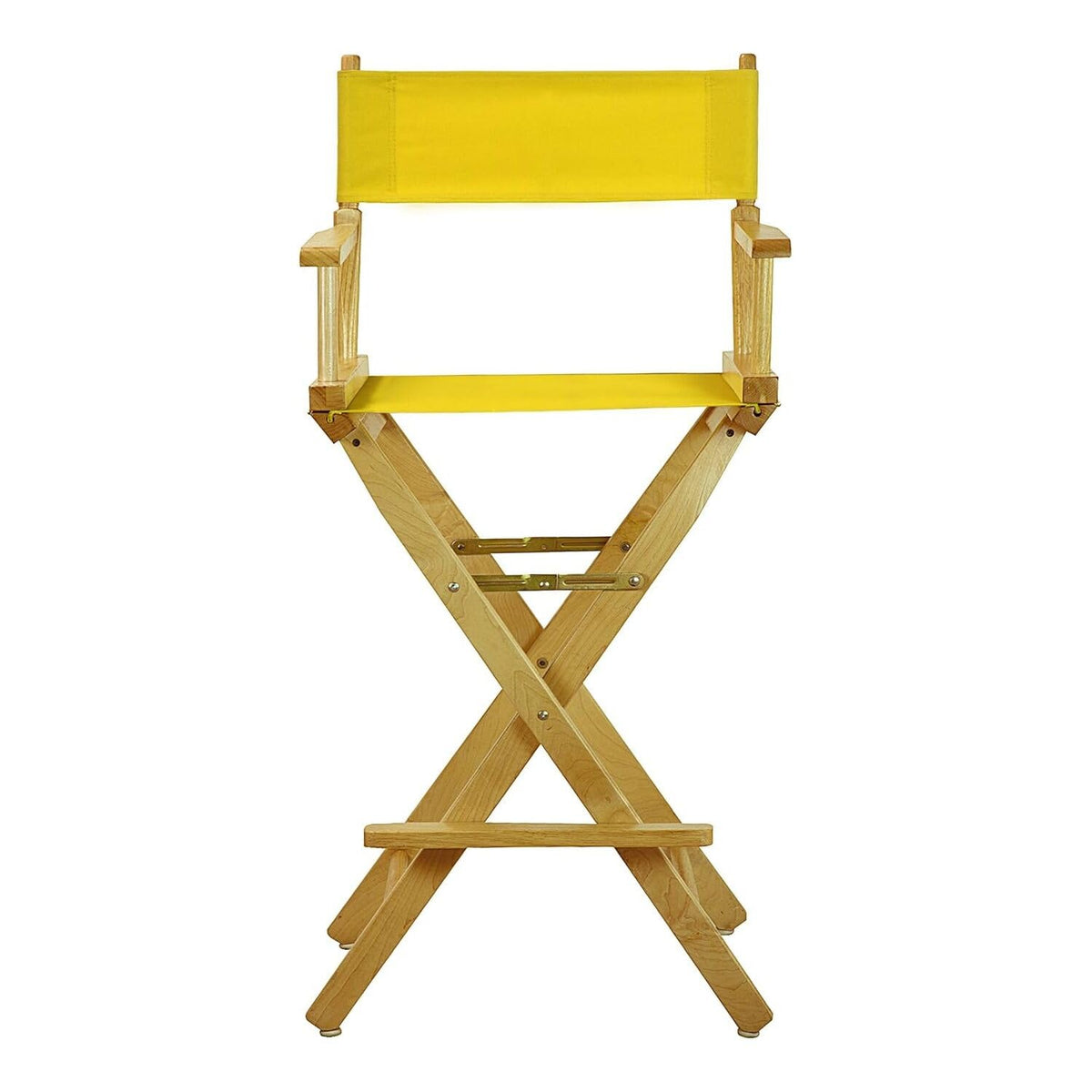 Director's Chair with Armrests Foldable Lightweight 30-Inch Natural Frame Q4608