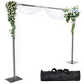 8ftx10ft Adjustable Heavy Duty Black Pipe and Drape Backdrop Stand X904