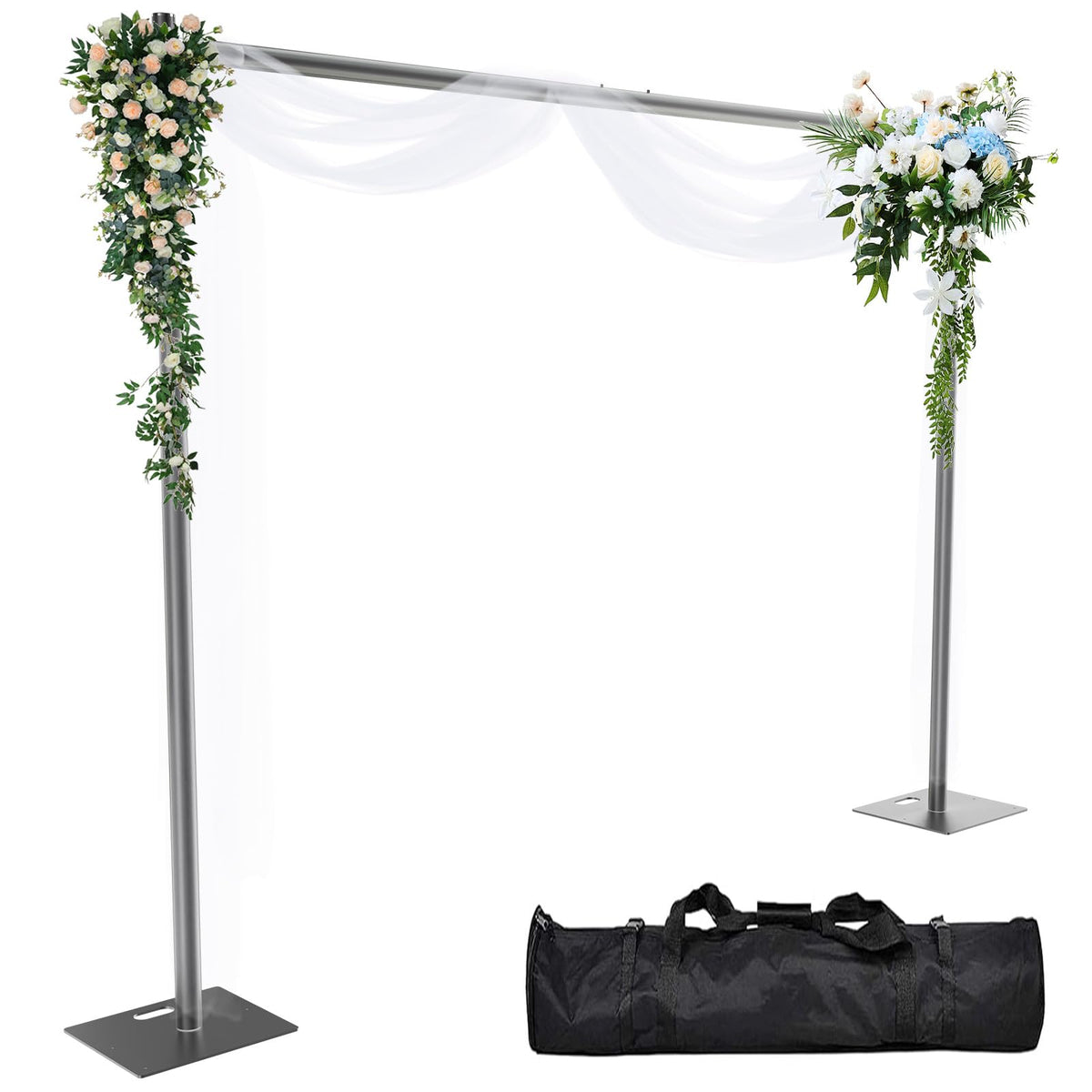 8ftx10ft Adjustable Heavy Duty Black Pipe and Drape Backdrop Stand X904