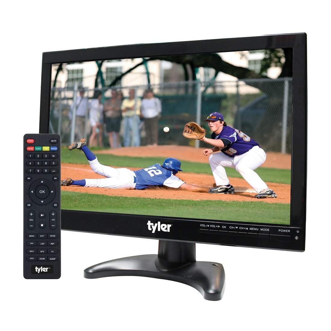 14” Portable LCD TV Monitor 1080P Rechargeable Battery Operated with Remote Control D267420