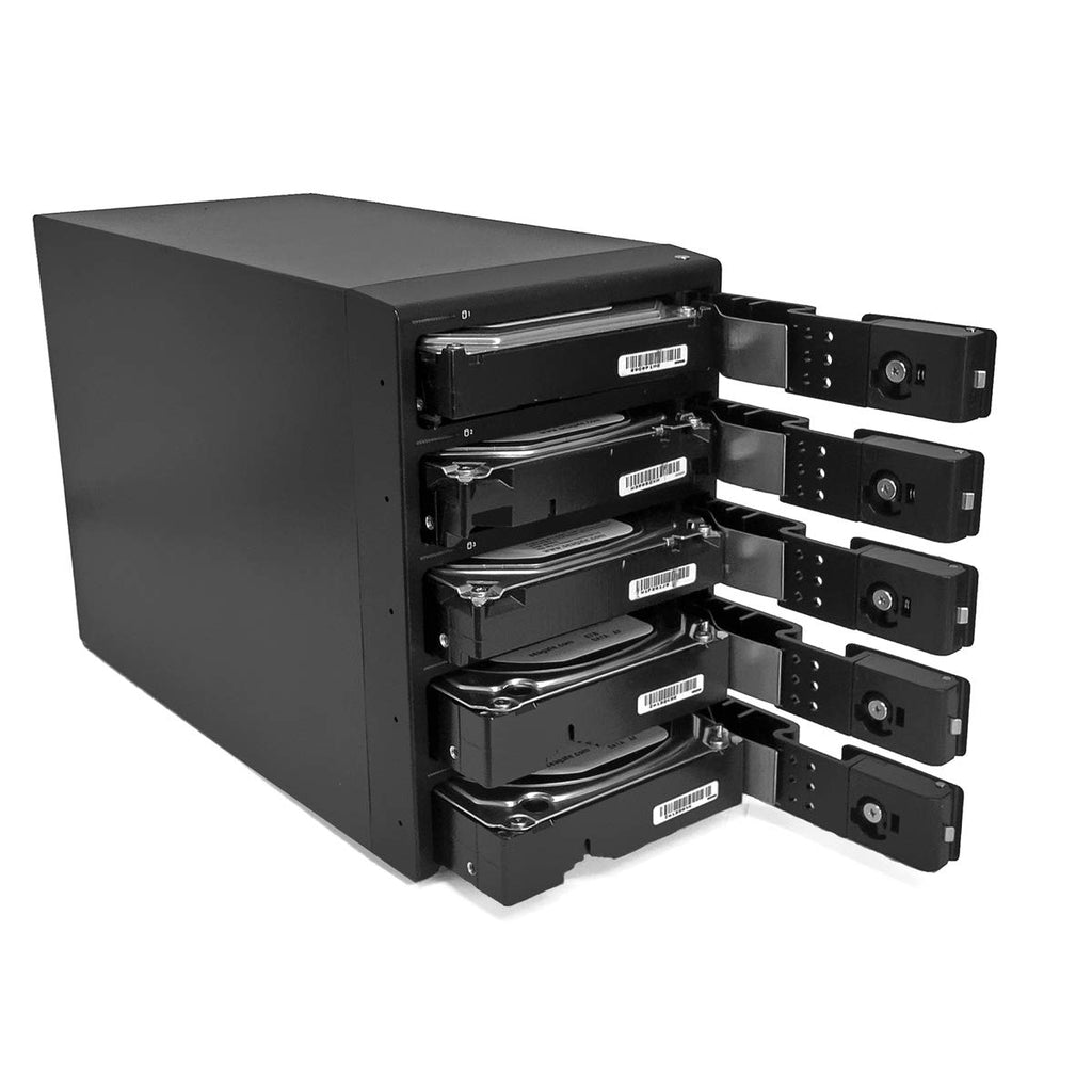 Black 5-Bay Raid Hard Drive Enclosure M733594