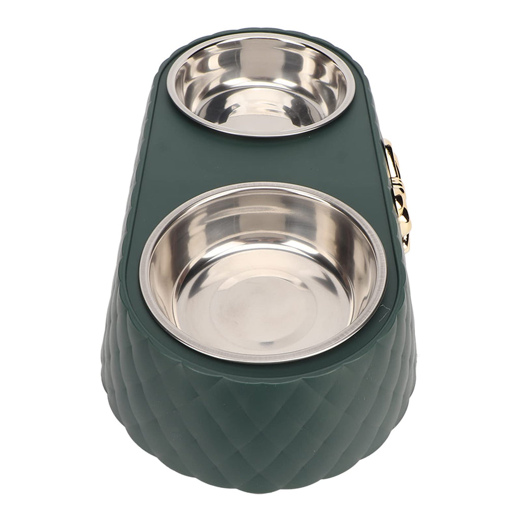 Stainless Steel Raised Tilted Pet Bowl T46661