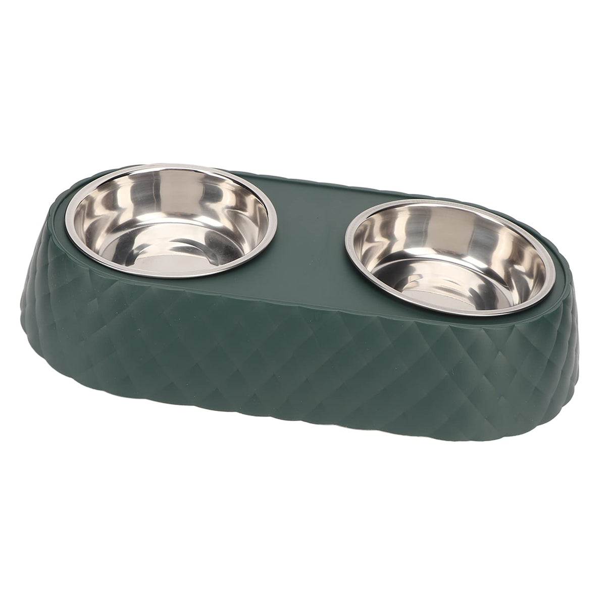 Stainless Steel Raised Tilted Pet Bowl T46661