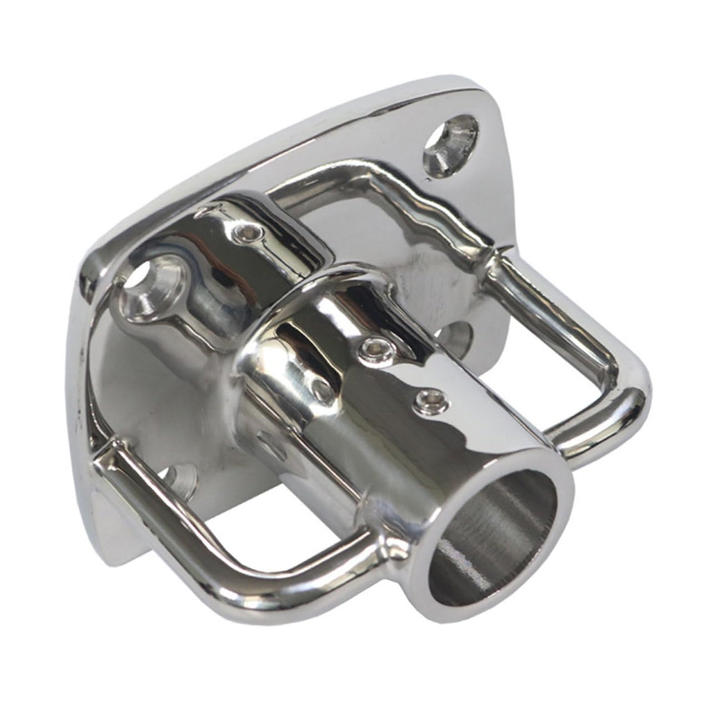 2pcs Stainless Steel Flag Pole Socket Base T246