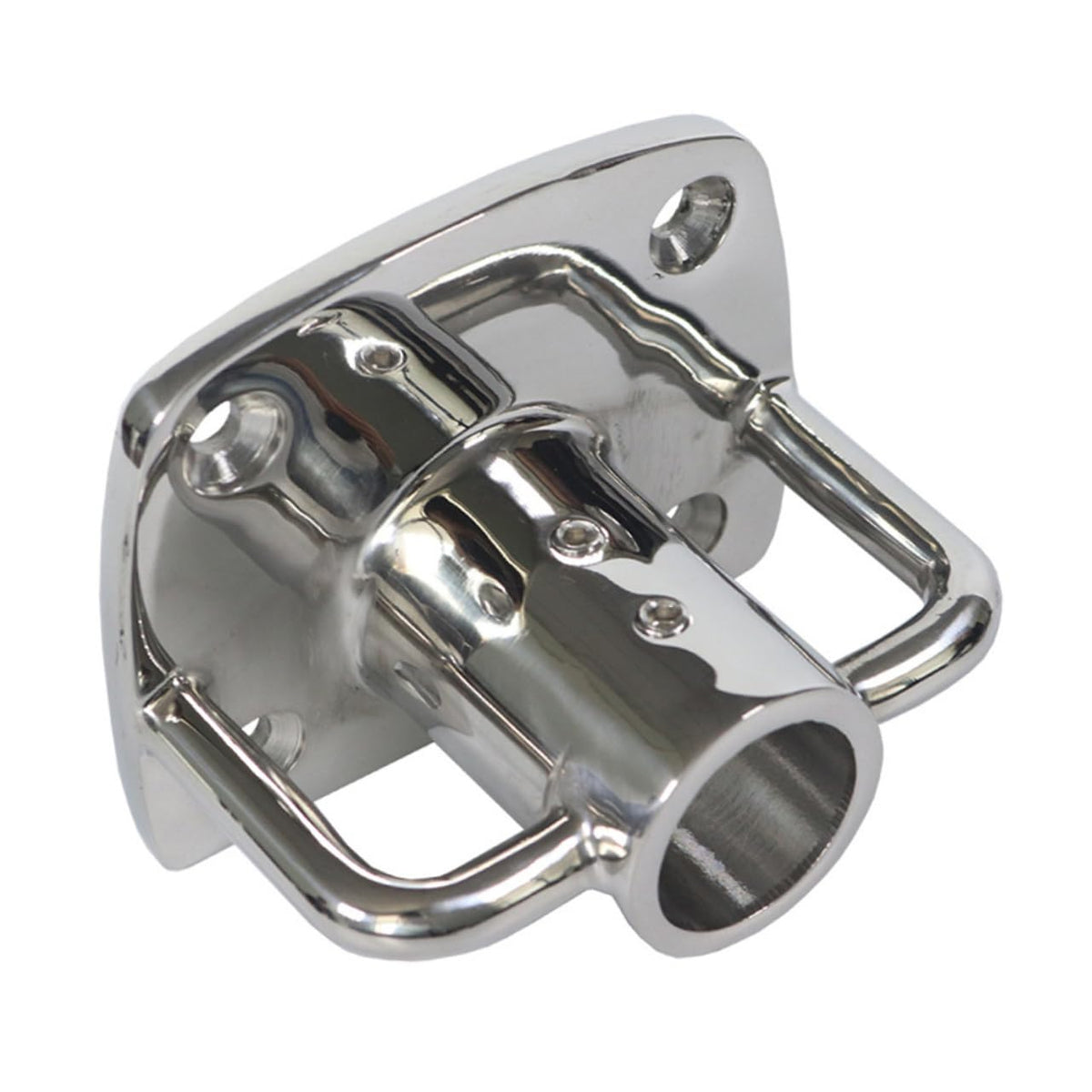 2pcs Stainless Steel Flag Pole Socket Base T246