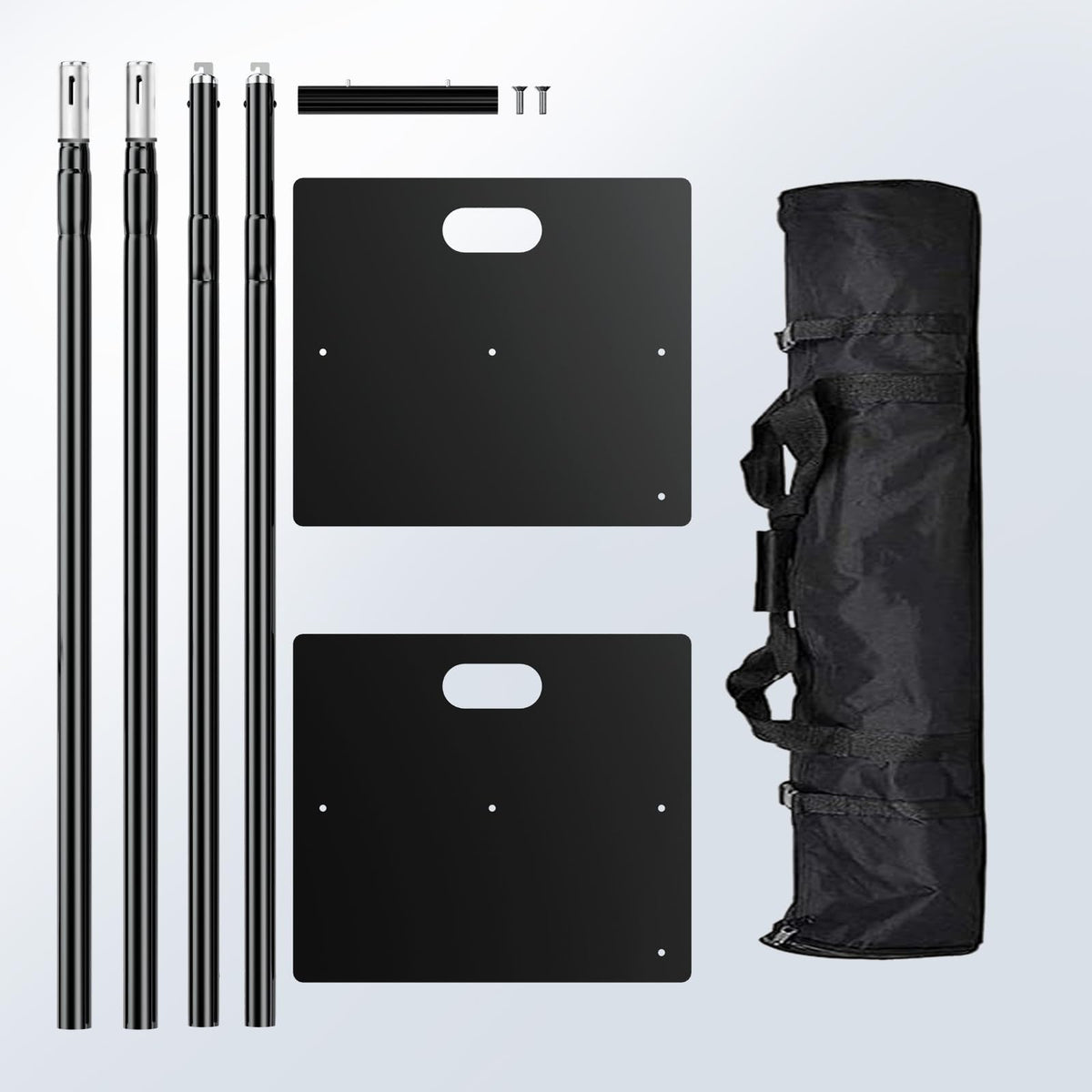 8ftx10ft Adjustable Heavy Duty Black Pipe and Drape Backdrop Stand X904