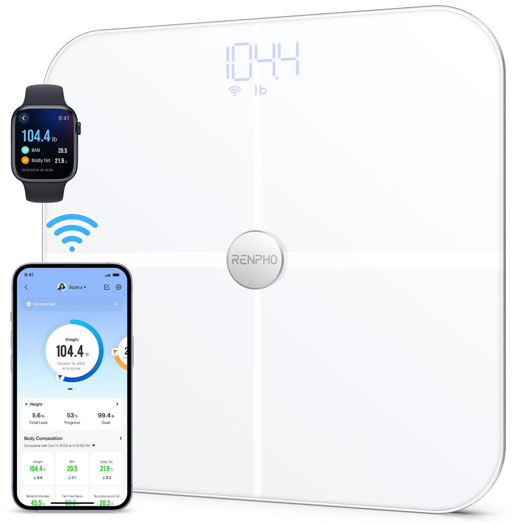 Wi-Fi Bluetooth Smart White Body Composition Scale P693941