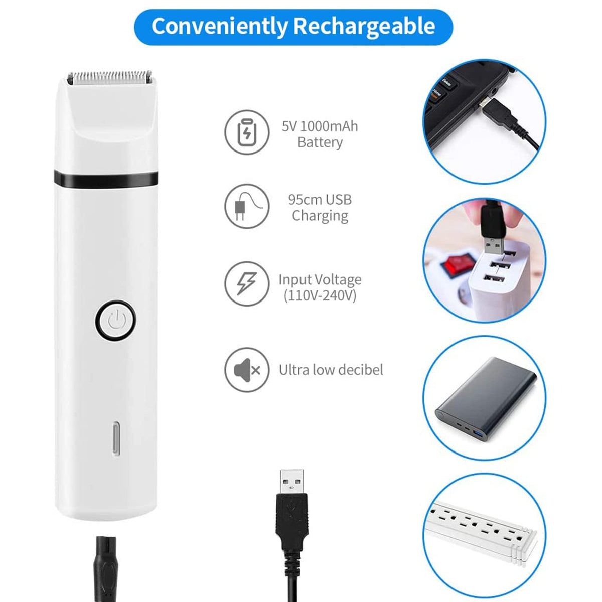 Electric Dog Clippers and Nail Grinder Grooming Kit Q155