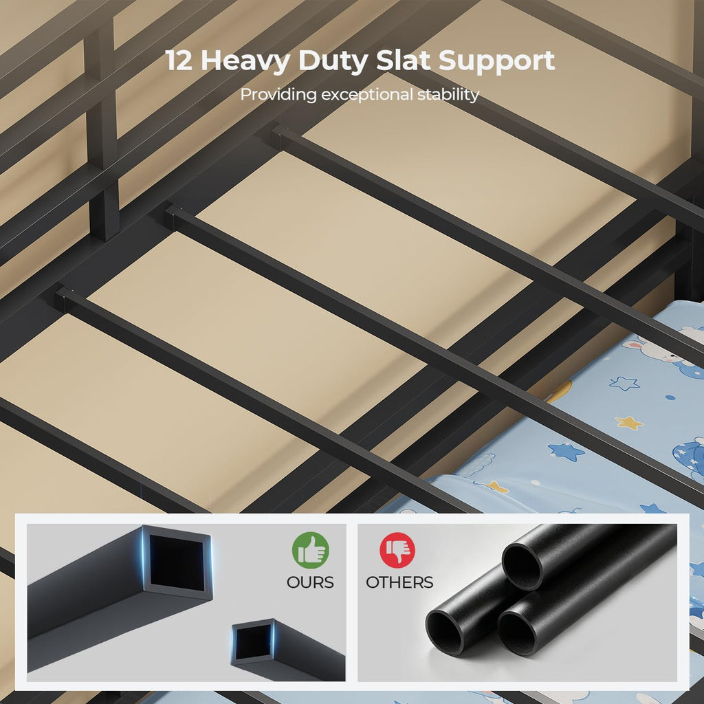 Triple Bunk Bed with 6 Storage Drawers E188594