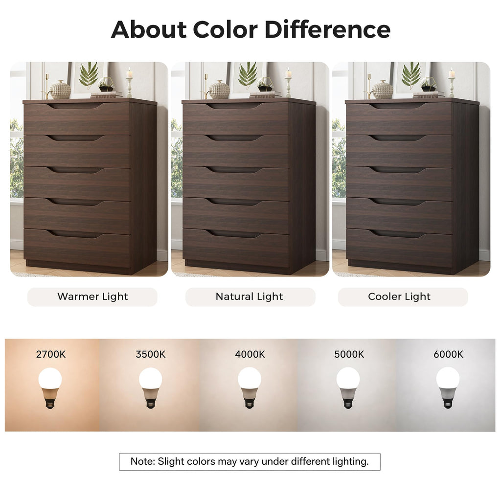 Brown 5 Drawer Dresser A98711