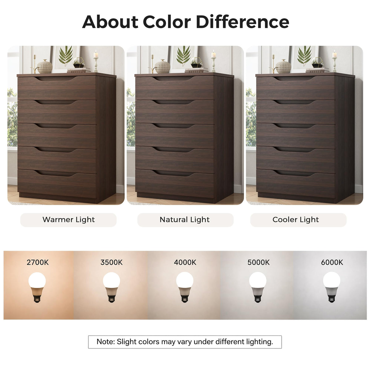 Brown 5 Drawer Dresser A98711