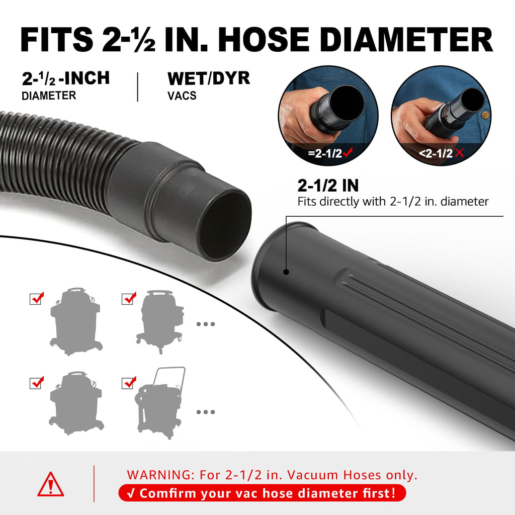 2-1/2 in. Gutter Cleaning Attachment Kit for Wet Dry Vac Z771