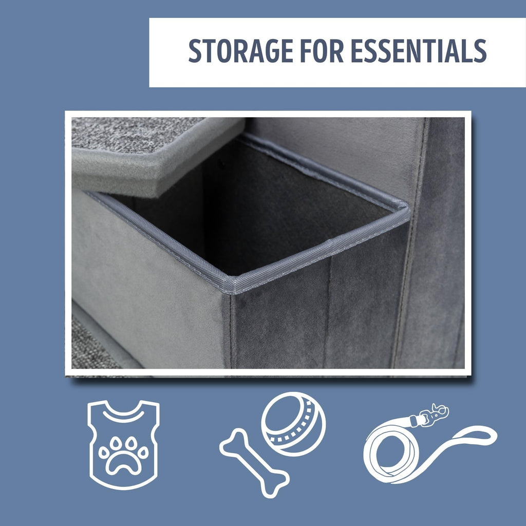4-Step Velour Pet Stairs Y312962