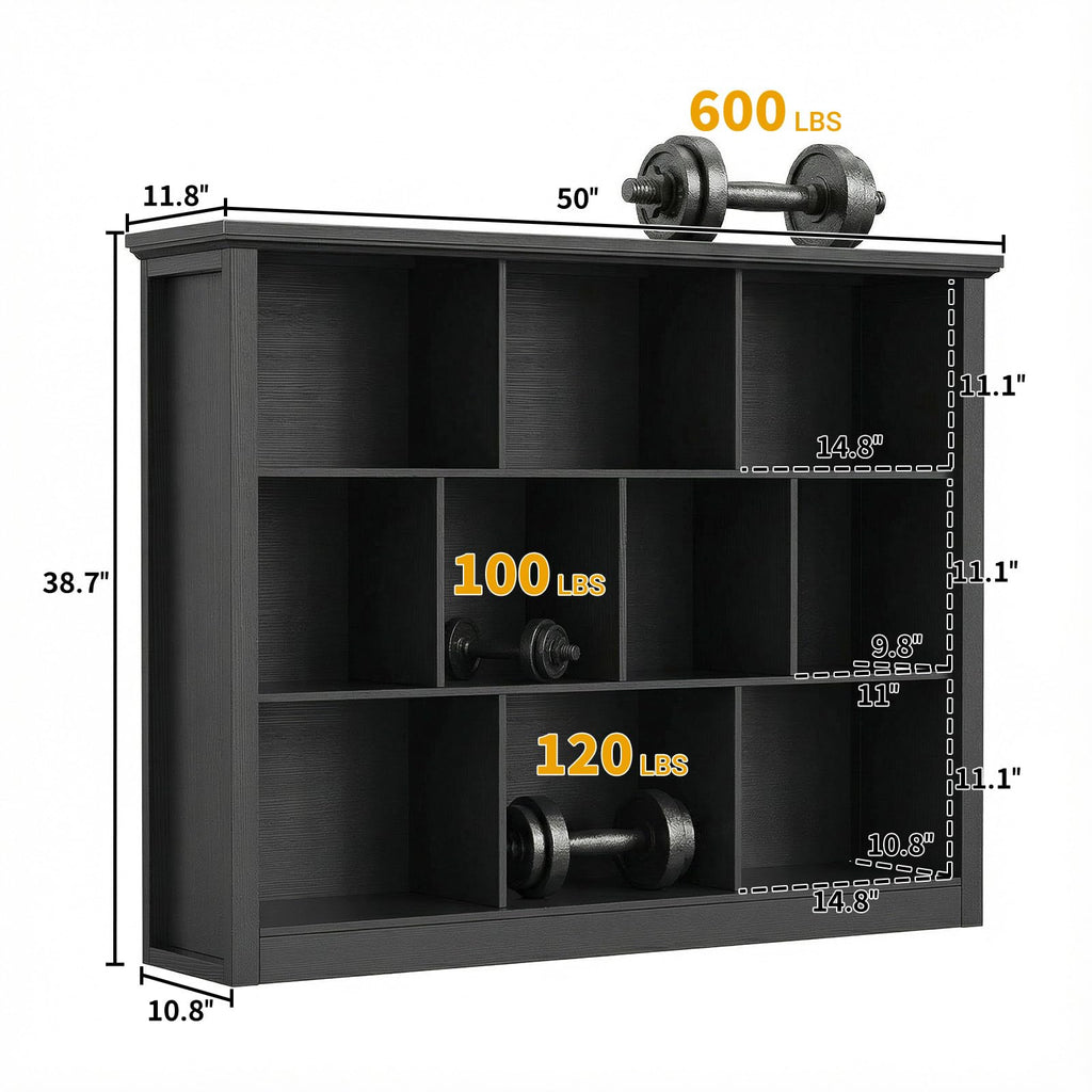 Black Cube Storage Shelf V585