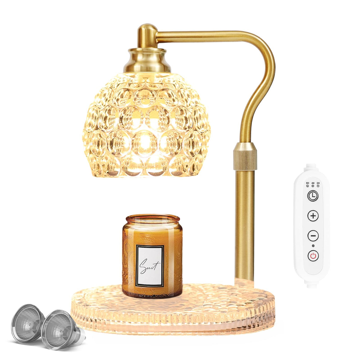 Candle Warmer Lamp with Timer & Dimmer, Height Adjustable F7567