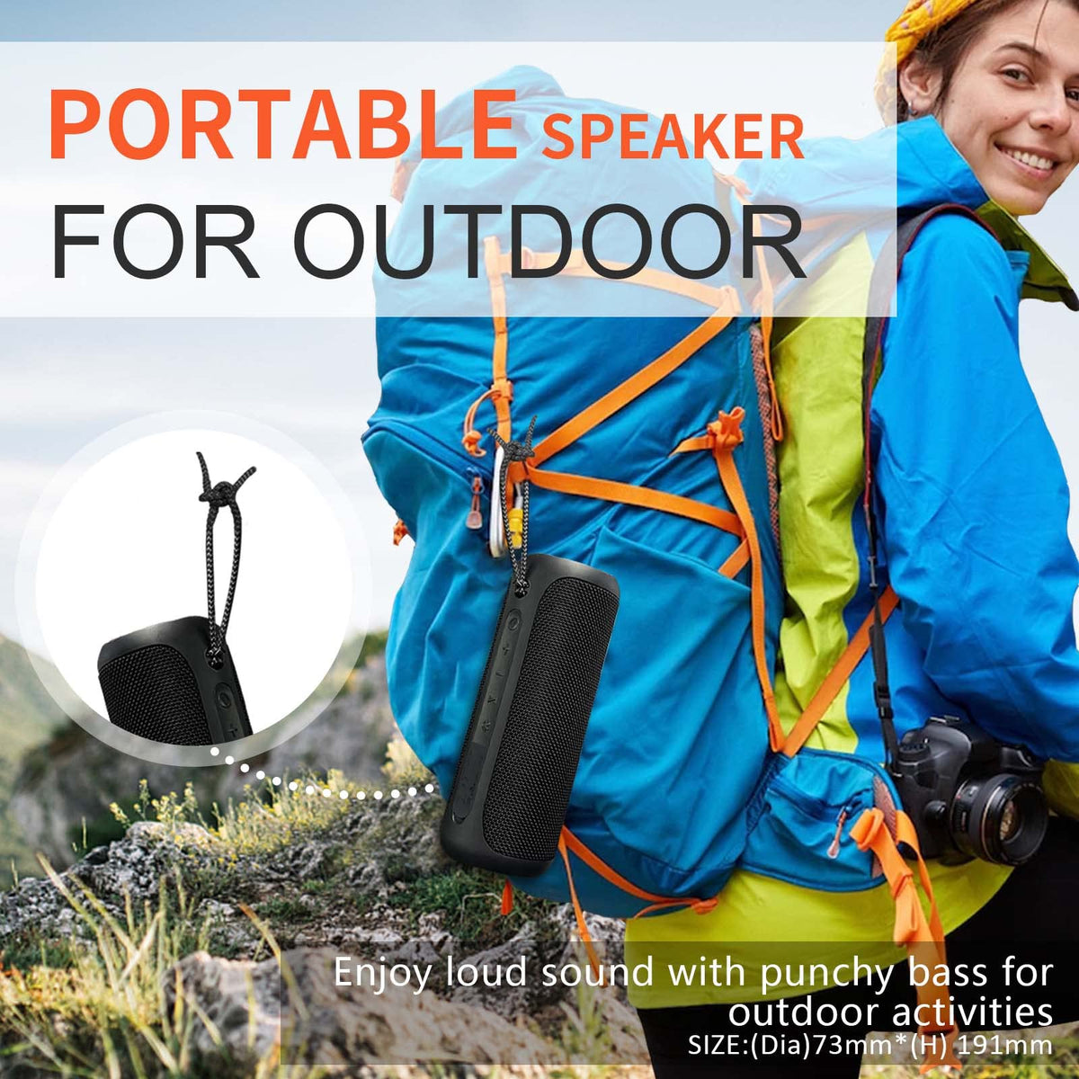 IPX7 Waterproof Portable Bluetooth Speaker O6835
