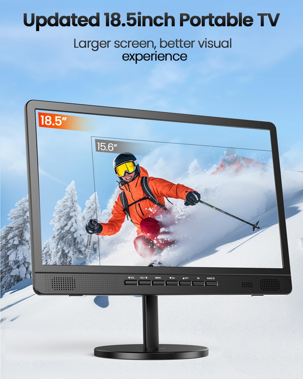 18.5" Portable TV with Antenna Q676