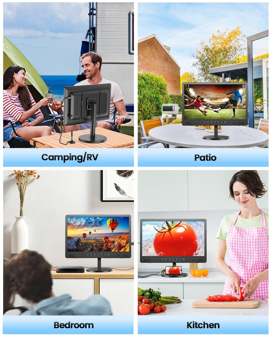 18.5" Portable TV with Antenna Q676
