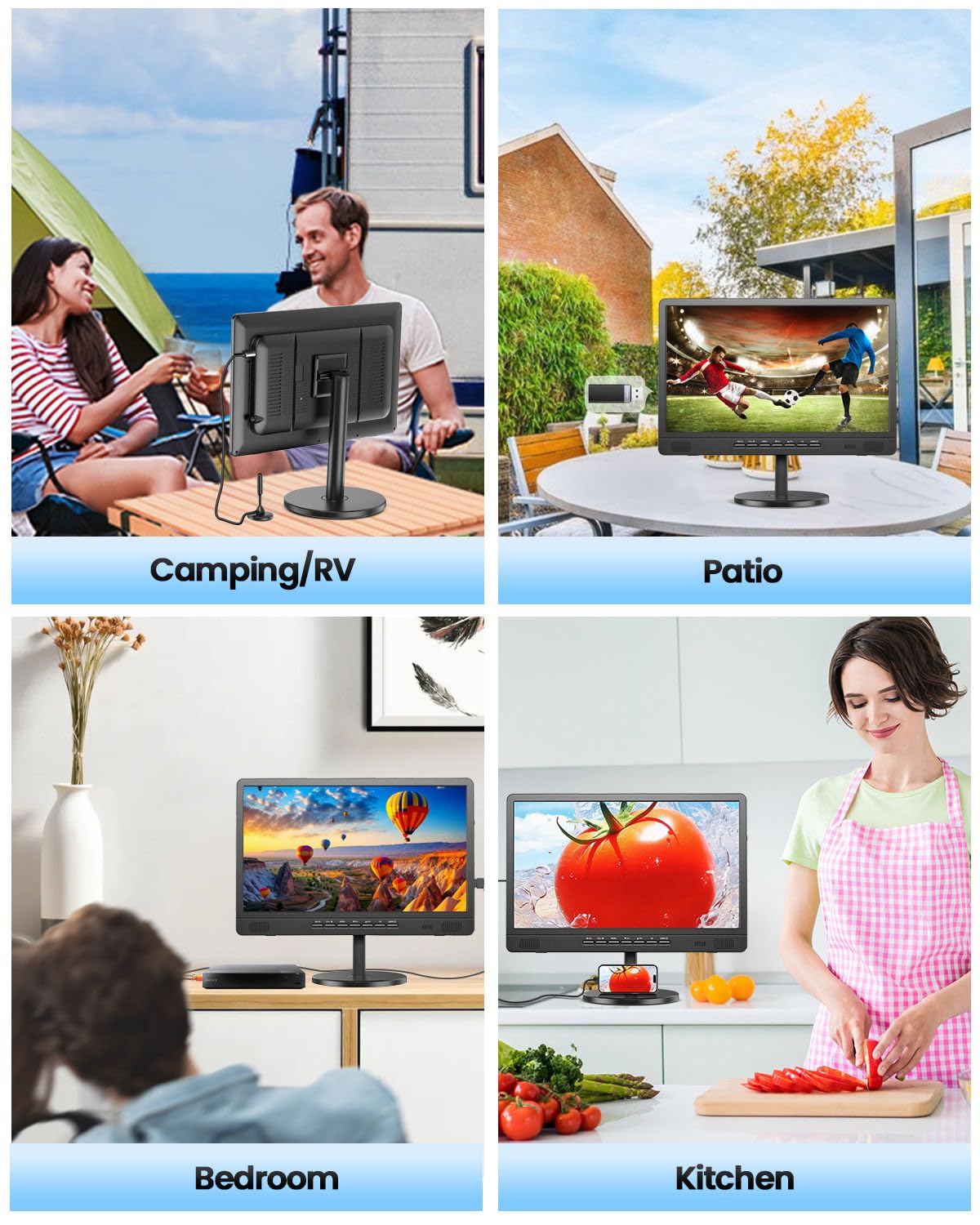 18.5" Portable TV with Antenna Q676