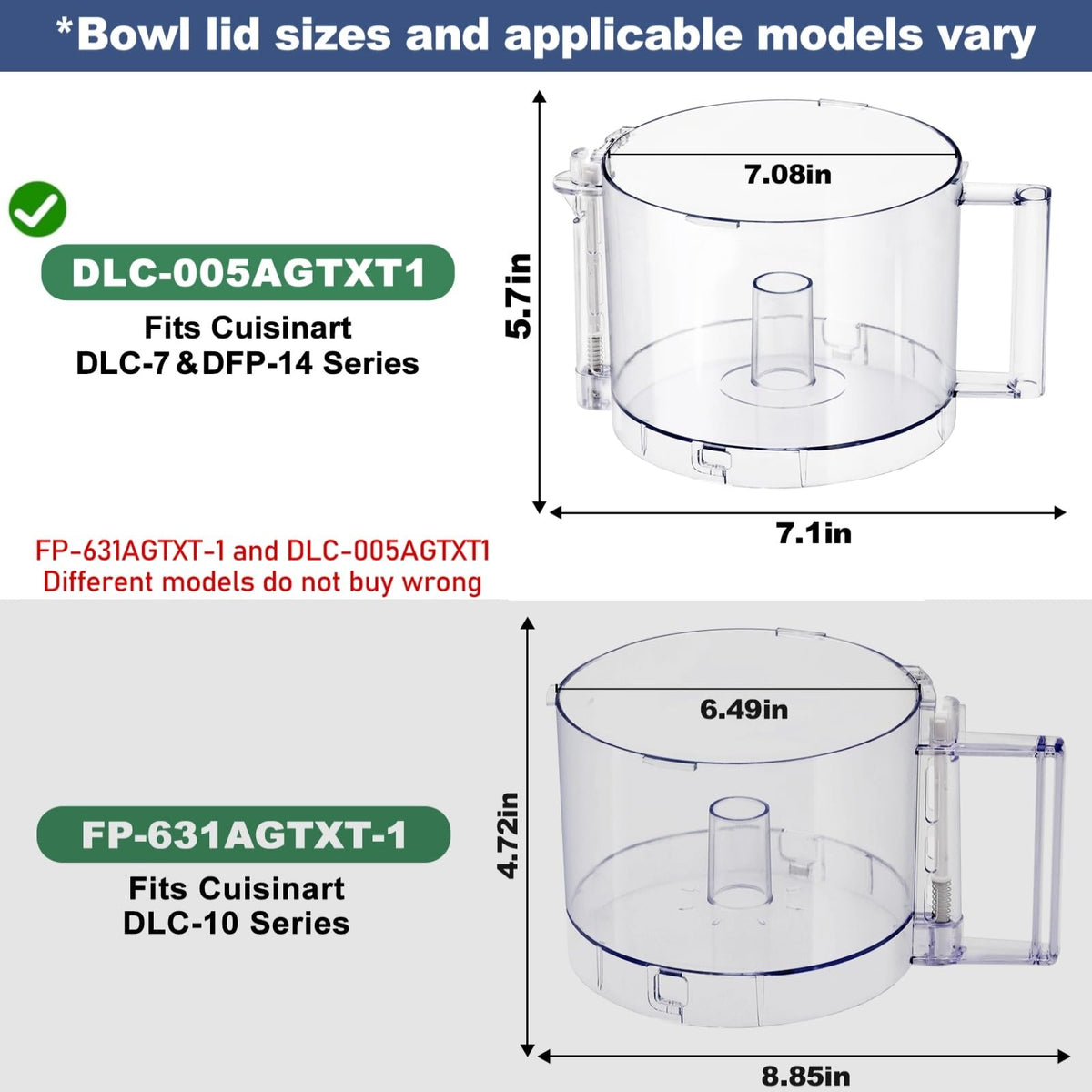 14-Cup Food Processor Work Bowl Replacement with Handle B17372
