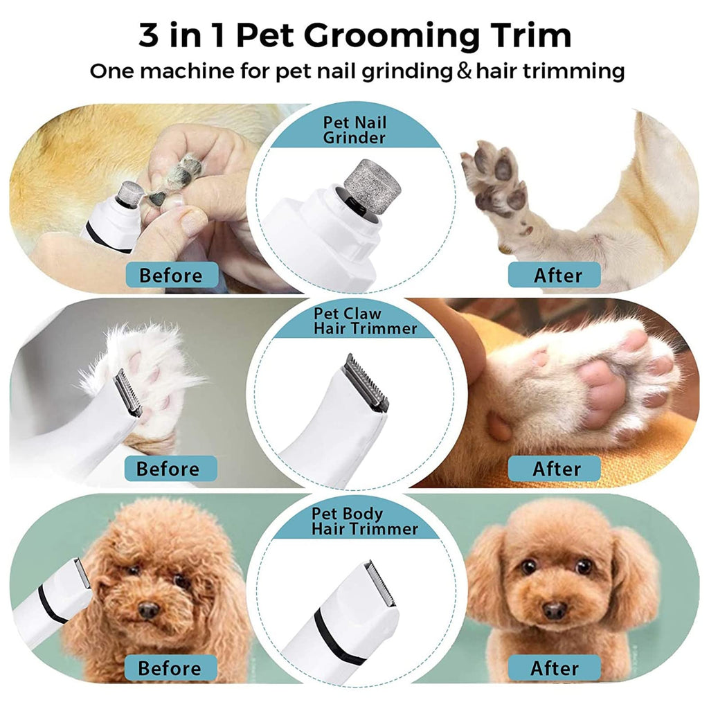 Electric Dog Clippers and Nail Grinder Grooming Kit Q155