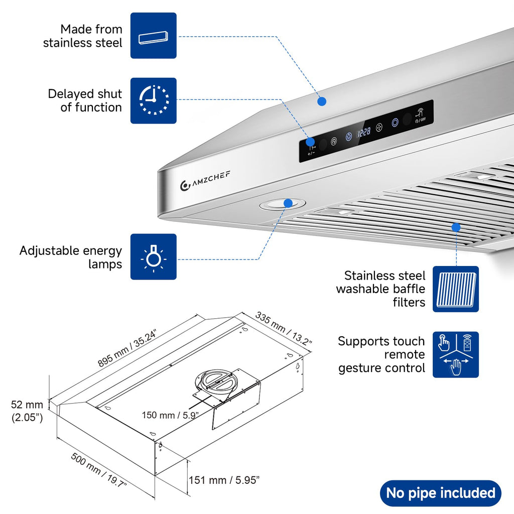 36" Stainless Steel Under-Cabinet Range Hood T54213