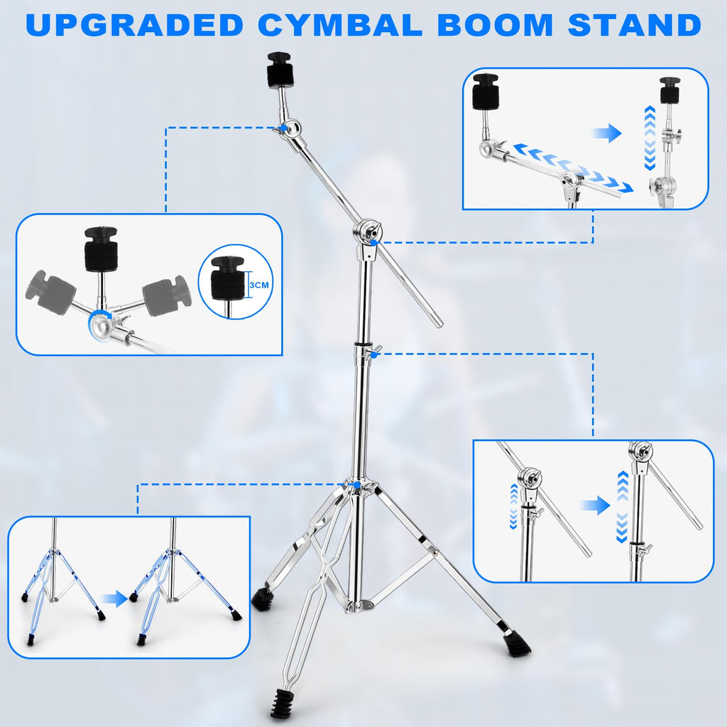Adjustable 2 Pack Cymbal Boom Stand C9523