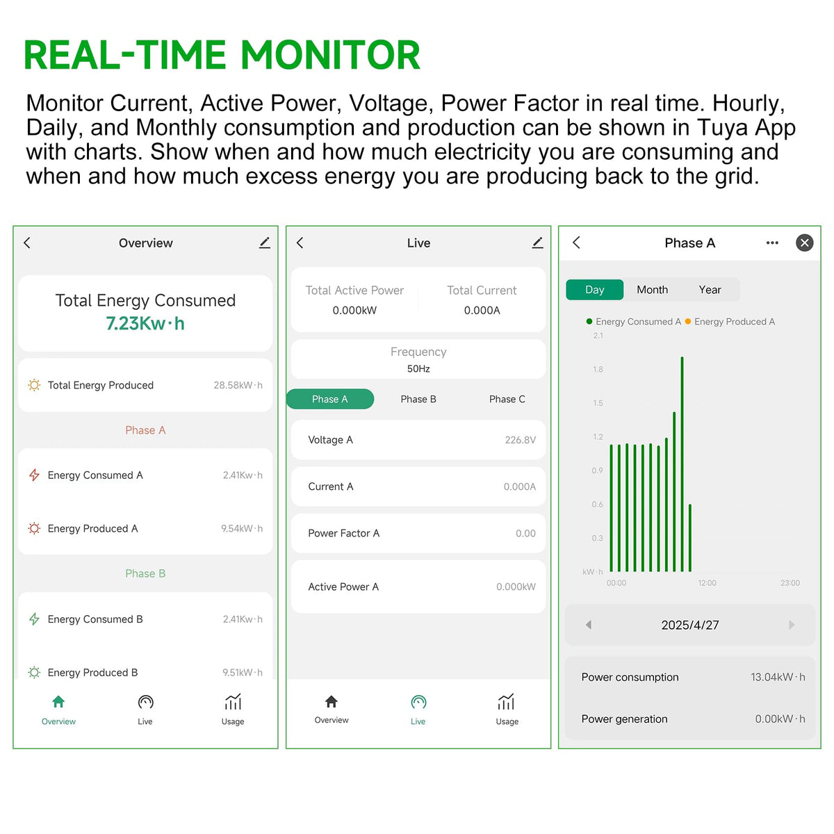 WiFi Energy Monitor with 2 * 80A Clamps B1571