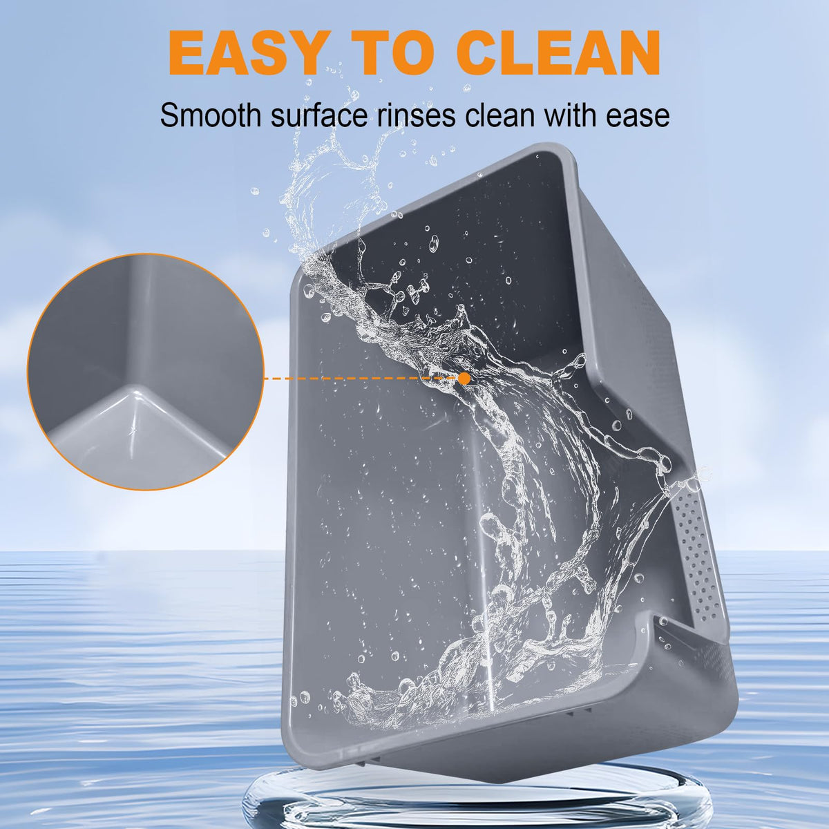 XL High Sides Cat Litter Box D67558